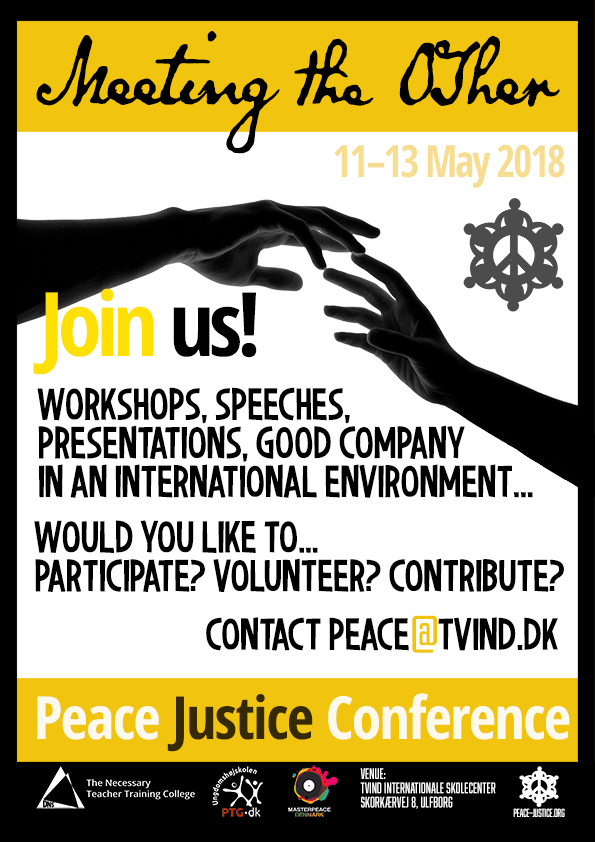 invitation posters peace justice conference in tvind